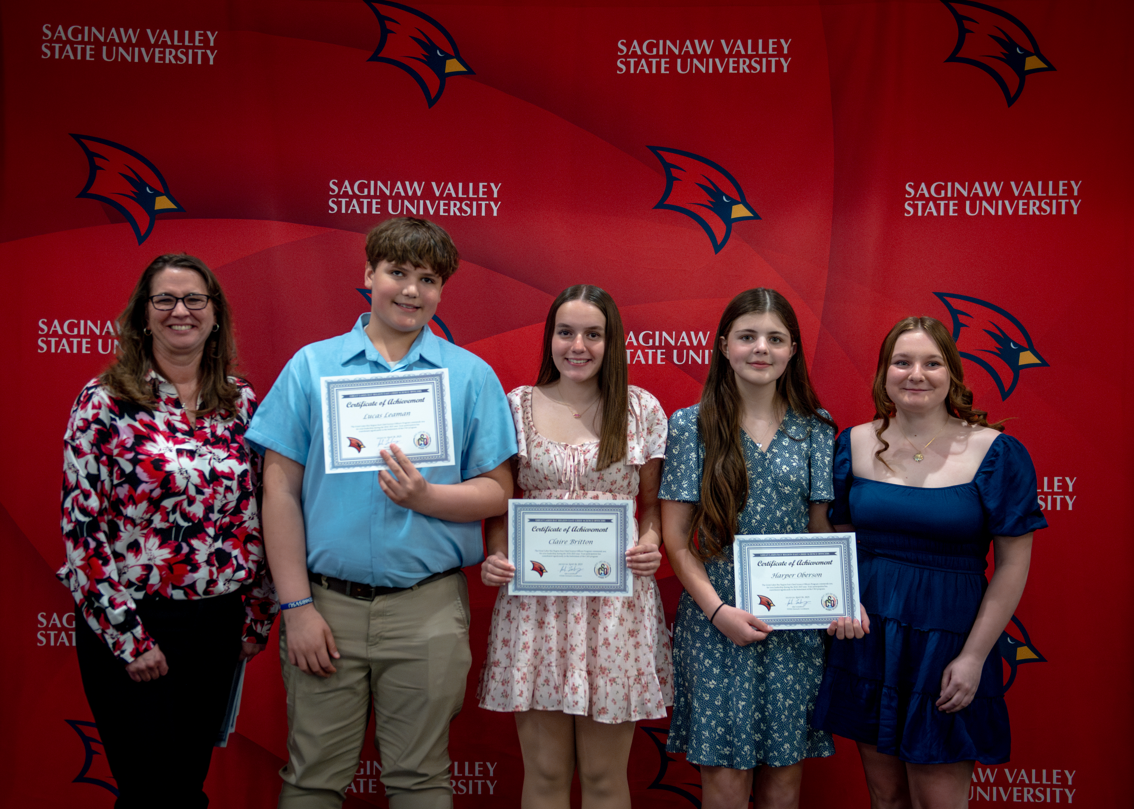 Chief Science Officers 2024 - 2025 Celebration Advisor and Students from Local School